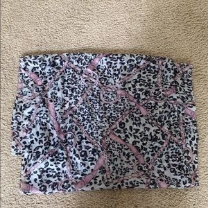 100% Silk Leopard Print Scarf